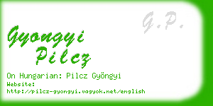 gyongyi pilcz business card