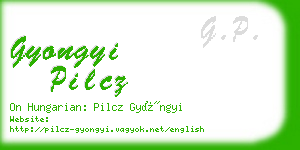 gyongyi pilcz business card